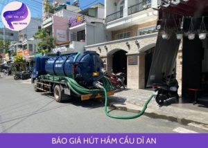 báo giá hút hầm cầu dĩ an