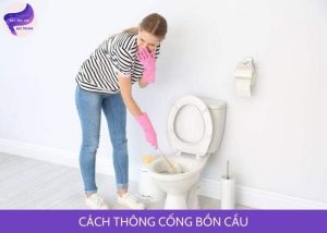 cách thông cống bồn cầu