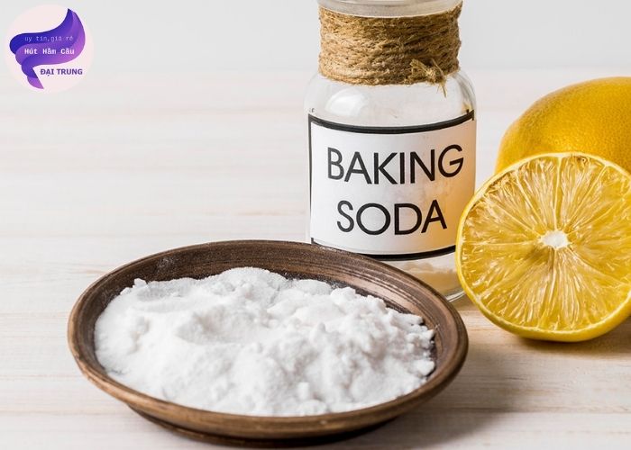 baking soda thông bồn cầu