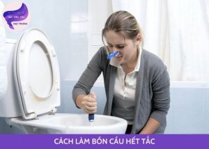 cách làm bồn cầu hết tắc