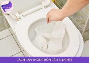 cách làm thông bồn cầu bị nghẹt