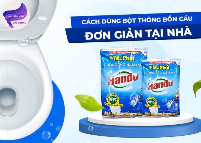 cách sử dụng bột thông bồn cầu