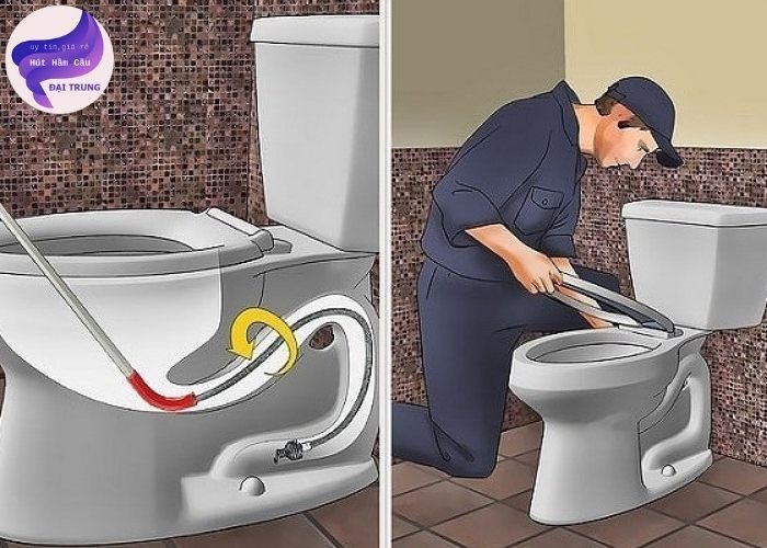 cách xử lý bồn cầu bị nghẹt vật cứng