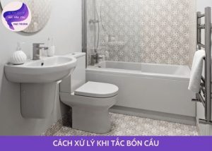 cách xử lý khi tắc bồn cầu