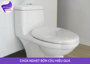 chữa nghẹt bồn cầu