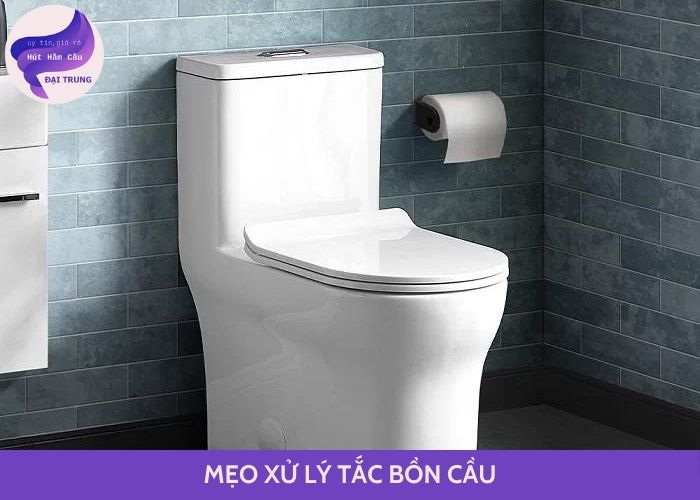 mẹo xử lý tắc bồn cầu