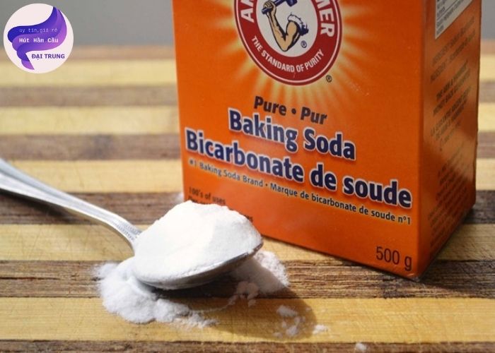 thông bể phốt bằng baking soda