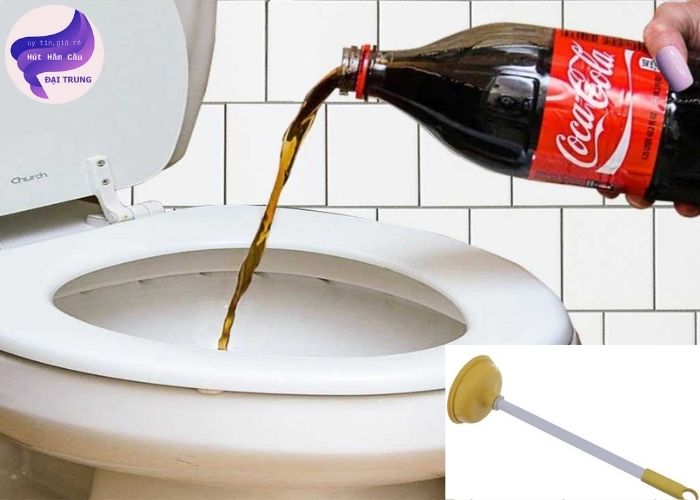 thông tắc bồn cầu bằng coca