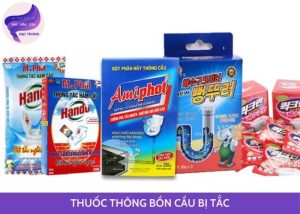 thuốc thông bồn cầu bị tắc