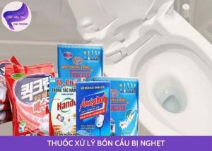 thuốc xử lý bồn cầu bị nghẹt