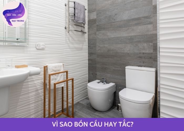 vì sao bồn cầu hay tắc