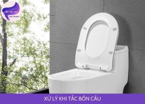 xử lý khi tắc bồn cầu