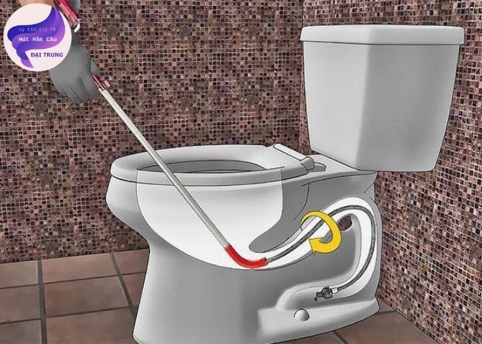 xử lý toilet bị tắc