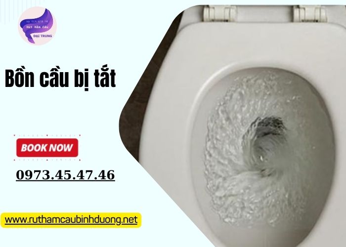 Bồn cầu bị tắt