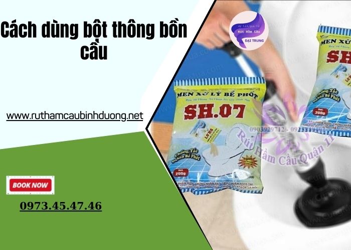 cách dùng bột thông bồn cầu