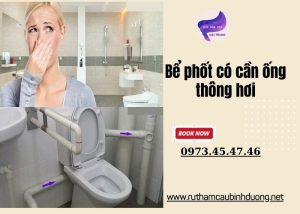 bể phốt có cần ống thông hơi