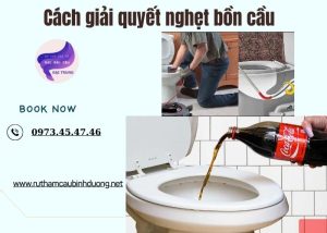 cách giải quyết nghẹt bồn cầu