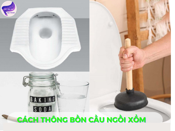 cách thông bồn cầu ngồi xổm