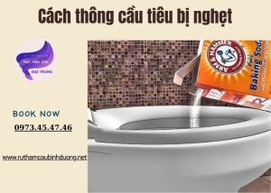 cách thông cầu tiêu bị nghẹt