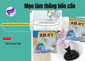 mẹo làm thông bồn cầu