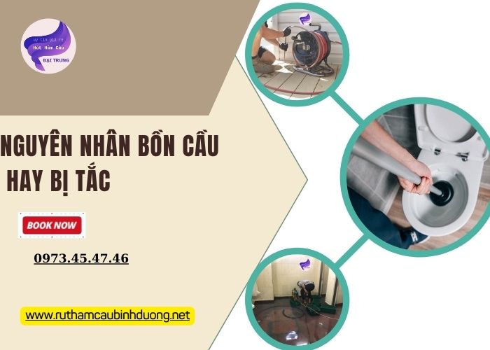 nguyên nhân bồn cầu hay bị tắc