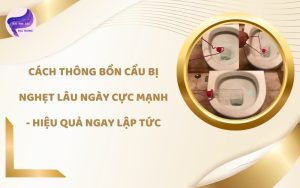 Cách thông bồn cầu bị nghẹt lâu ngày