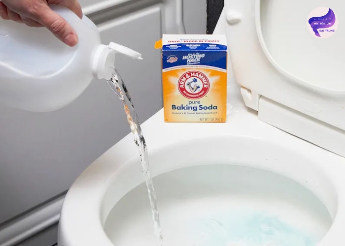 Cách thông tắc bồn cầu bằng Baking Soda và giấm Cách thông tắc bồn cầu bằng Baking Soda và giấm