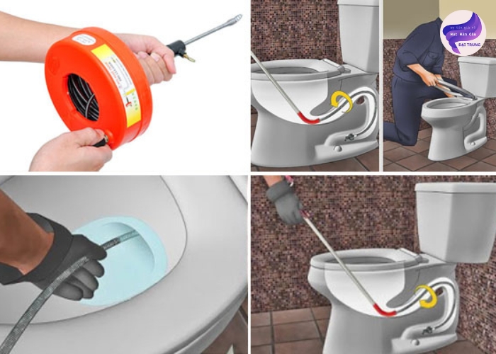 Cách thông tắc bồn cầu bằng dây (5) Cách thông tắc bồn cầu bằng dây (5)