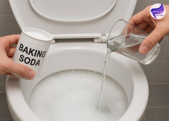Thông bồn cầu bằng giấm (2)