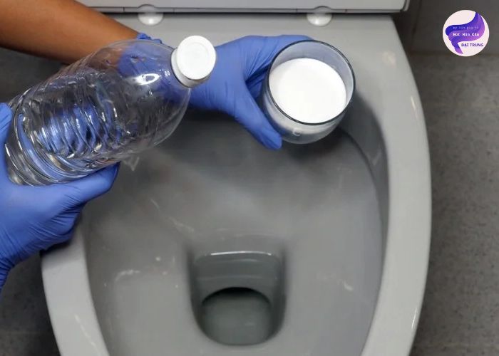 Thông bồn cầu bằng giấm (3)
