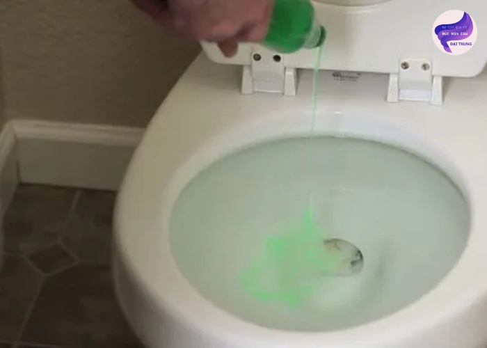 Thông bồn cầu bằng nước rửa chén (5)