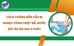 cách thông bồn cầu bị nghẹt cứng