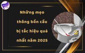 mẹo thông bồn cầu bị tắc