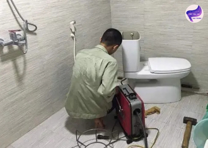 Thông tắc bồn cầu bằng máy thông (4) Thông tắc bồn cầu bằng máy thông (4)