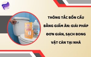 thông tắc bồn cầu bằng giấm ăn