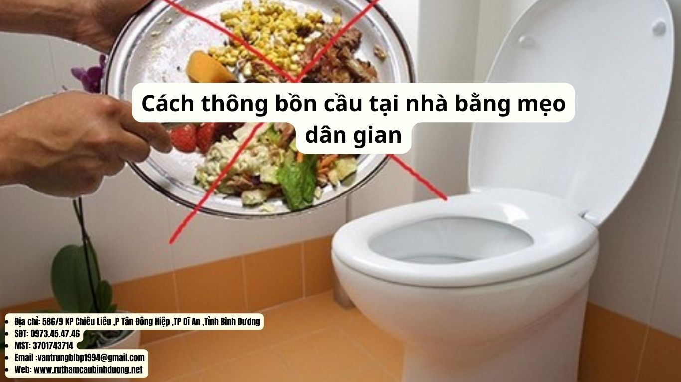 cách thông bồn cầu tại nhà bằng mẹo dân gian