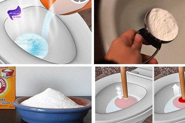 cách thông tắc bồn cầu bằng bột khai và giấm (3)