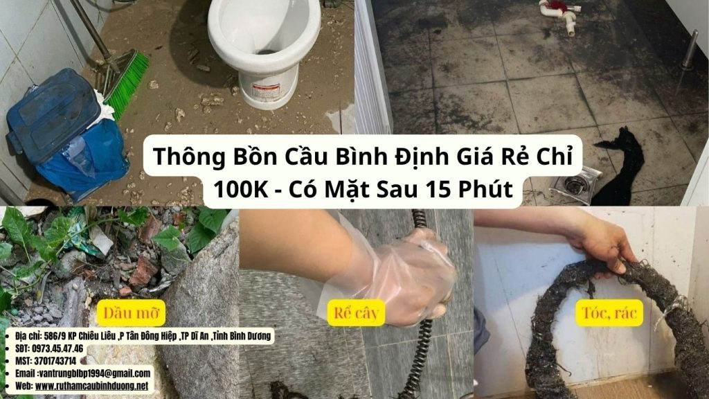thông bồn cầu bình định