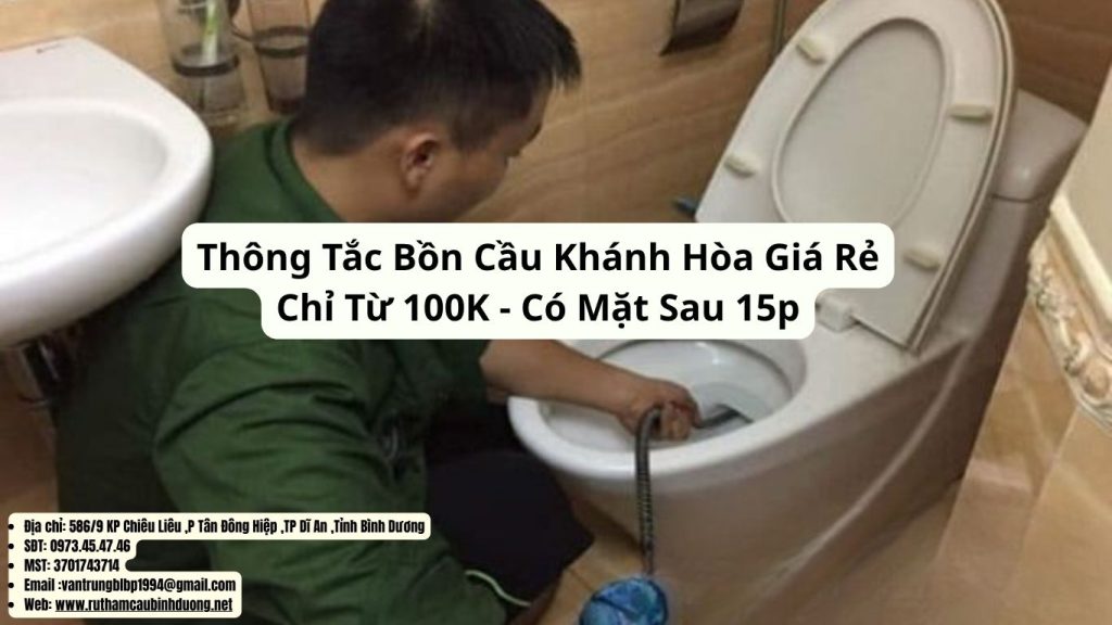 thông tắc bồn cầu khánh hòa