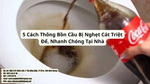 cách thông bồn cầu bị nghẹt cát
