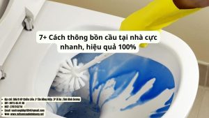 cách thông bồn cầu tại nhà an toàn