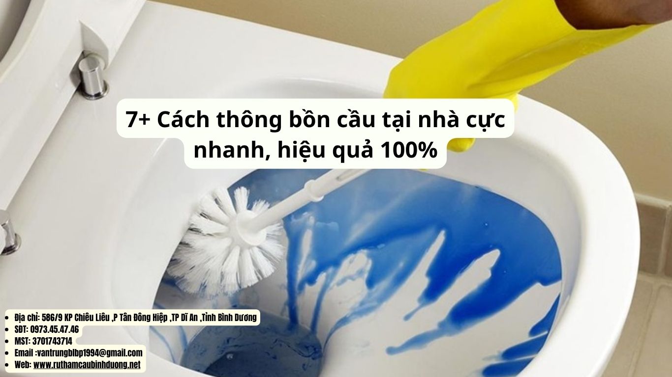 cách thông bồn cầu tại nhà an toàn