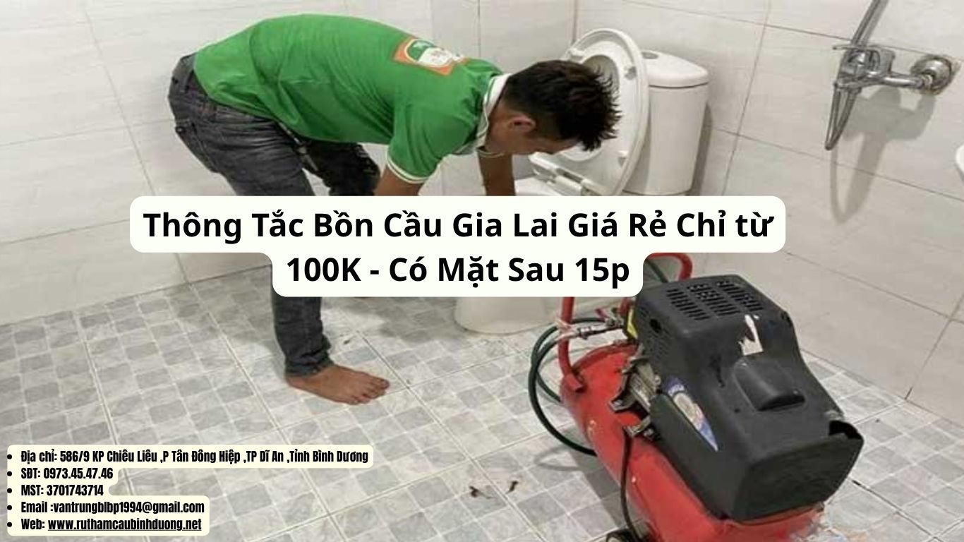 thông tắc bồn cầu gia lai